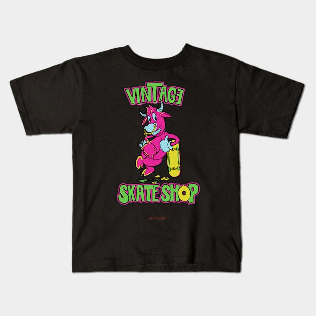 Skateboarding Kids T-Shirt by sunny.std8